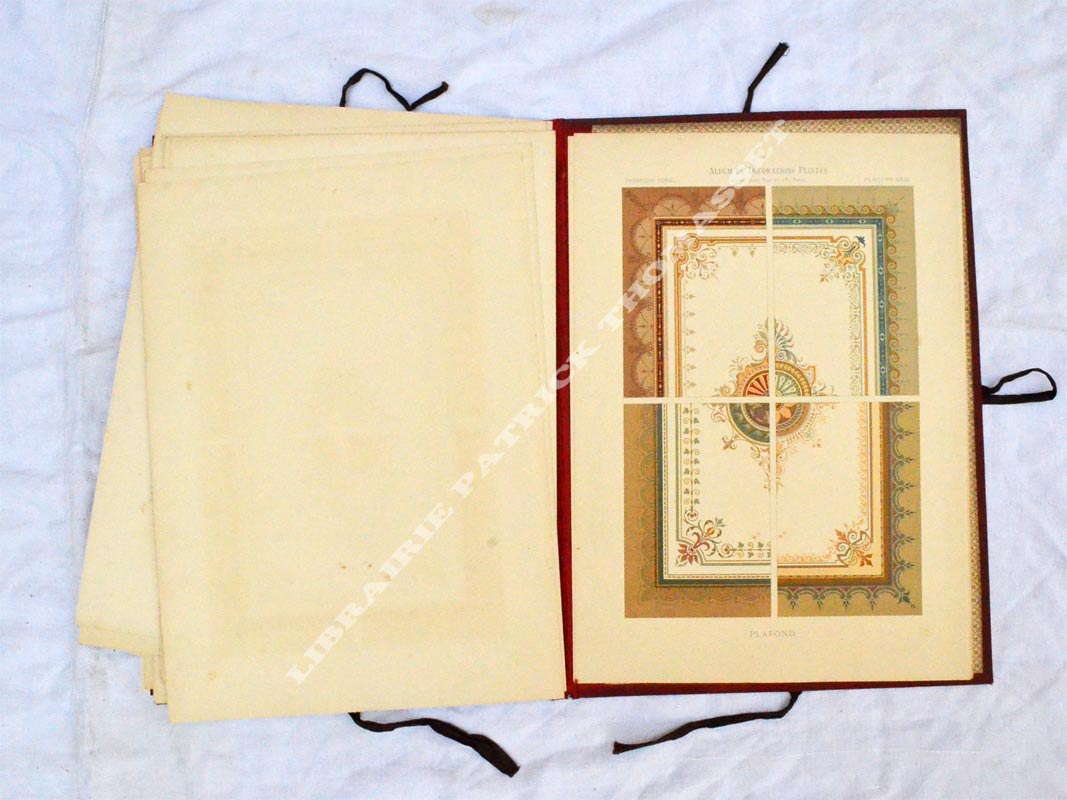 Décorations peintes 1ère série plafonds peints André Daly 25 lithographies