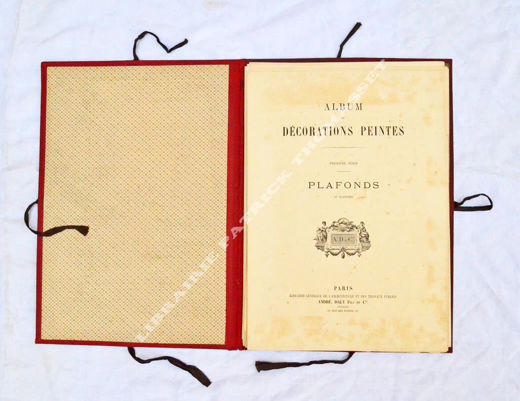 Décorations peintes 1ère série plafonds peints André Daly 25 lithographies