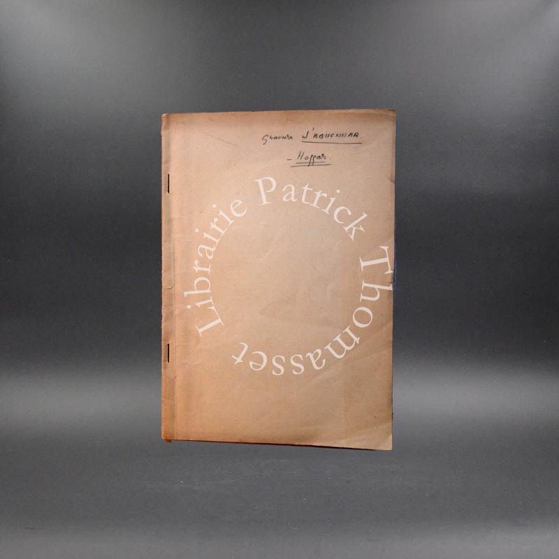 Gravures rupestres d'Aguennar (Ahaggar) H. Lhote