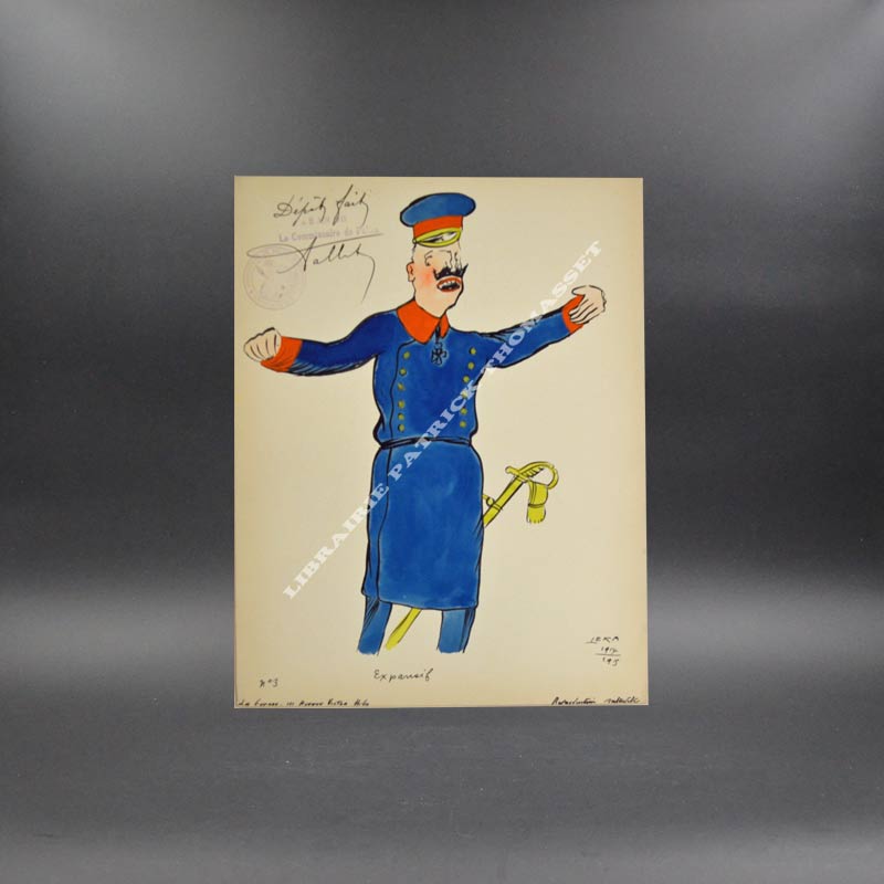 Harry de Leka aquarelle originale pour le journal La Guerre 1914-1915