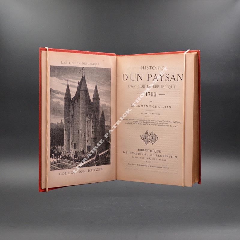 Histoire d'un paysan, 1792 à 1815 ,4 volumes (complet) Hetzel cartonnage Engel