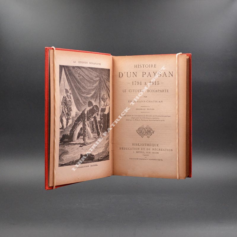 Histoire d'un paysan, 1792 à 1815 ,4 volumes (complet) Hetzel cartonnage Engel