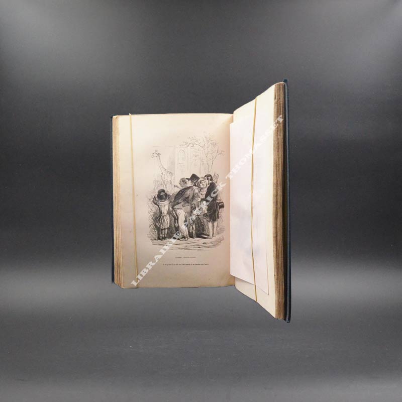 Jérôme Paturot à la recherche d'une position sociale illustré par Grandville cartonnage (Edition Originale)