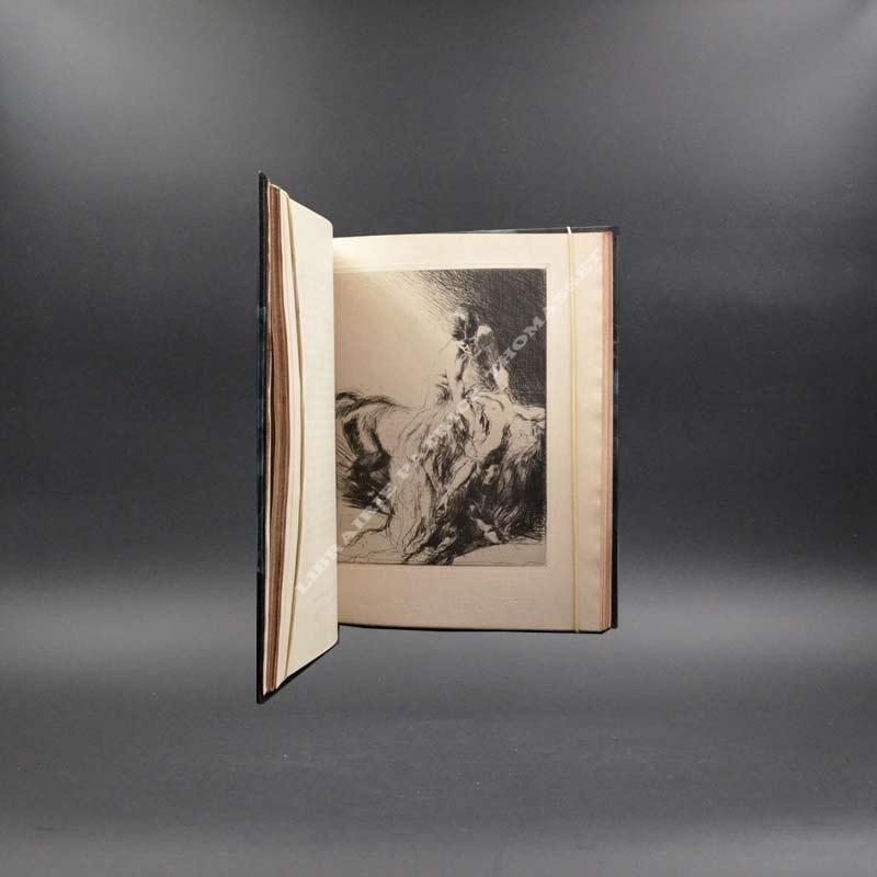 La canne de jaspe, Monsieur d'Amercoeur, Le Trèfle Noir, Contes à Soi-Même, par Henri de Regnier, dix eaux-fortes de Drian