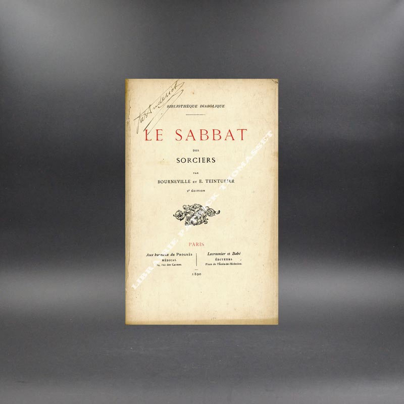 Le sabbat des sorciers par Bourneville & Teinturier 1890 un des 25 ex sur japon