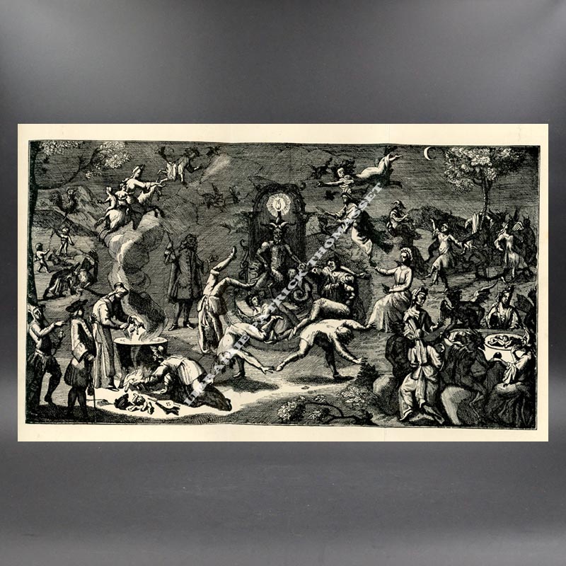 Le sabbat des sorciers par Bourneville & Teinturier 1890 un des 25 ex sur japon