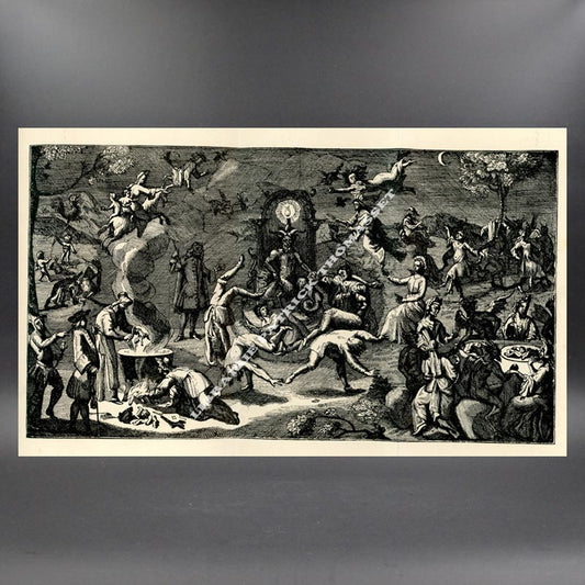 Le sabbat des sorciers par Bourneville & Teinturier 1890 un des 25 ex sur japon