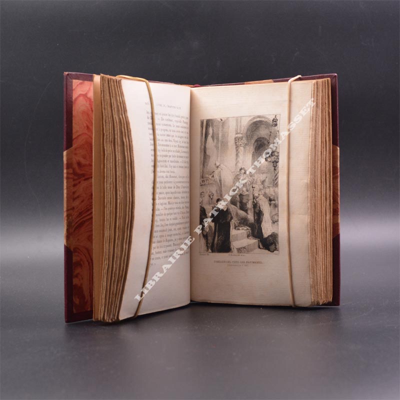 Les cinq livres de F. Rabelais notice du bibliophile Jacob reliures maroquin