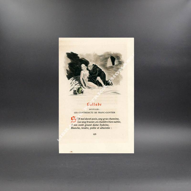 Les deux Testaments de Maistre François Villon avec le Codicille et les Ballades exemplaire de Maurice Leroy