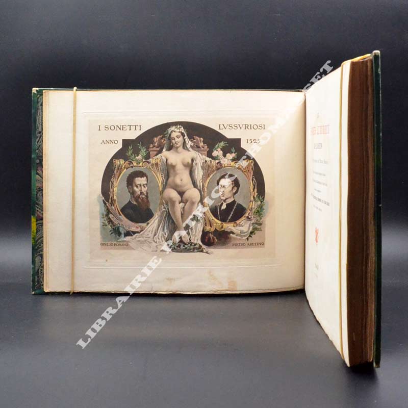 Les Sonnets luxurieux de L'Arétin - dessins de Jules Romain(*) reliure maroquin 1904