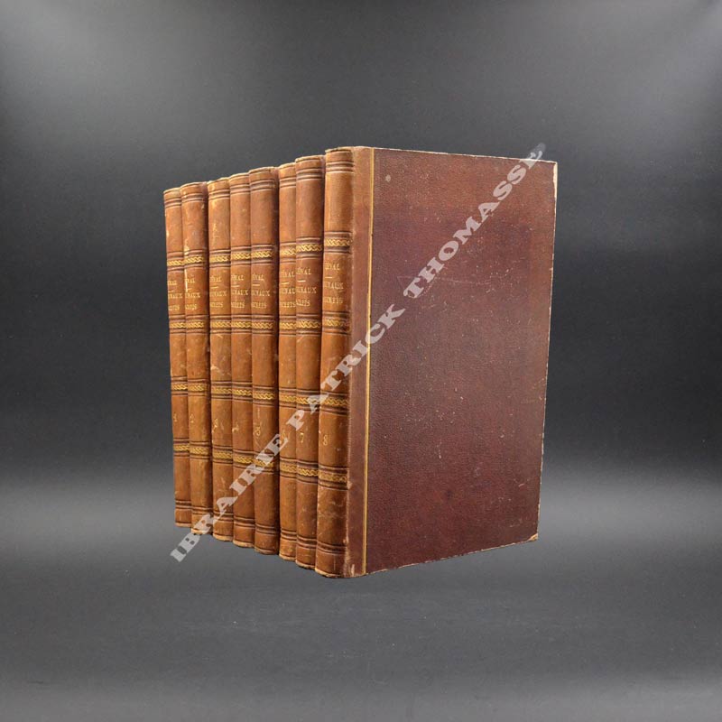Les tribunaux secrets ouvrage historique par Paul Féval 8 volumes reliés complet