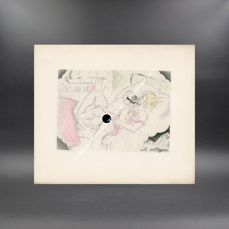 Leurs Rêves dix vernis mous en couleurs par André Collot tirage de 100 exemplaires hors commerce curiosa