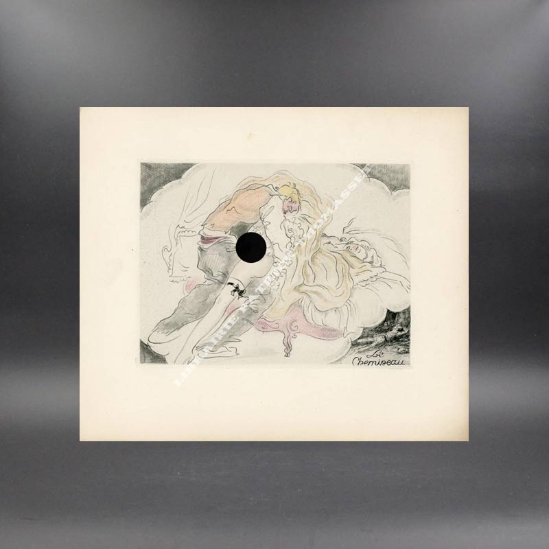 Leurs Rêves dix vernis mous en couleurs par André Collot tirage de 100 exemplaires hors commerce curiosa