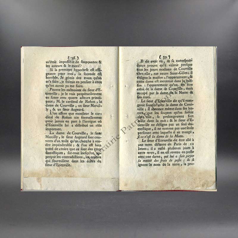 Mémoire pour M. le baron de Fages-Chaulnes, garde du corps de MONSIEUR frère du Roi, accusé et impliqué dans l'affaire de son Eminence le Cardinal de Rohan (affaire du collier de la Reine)