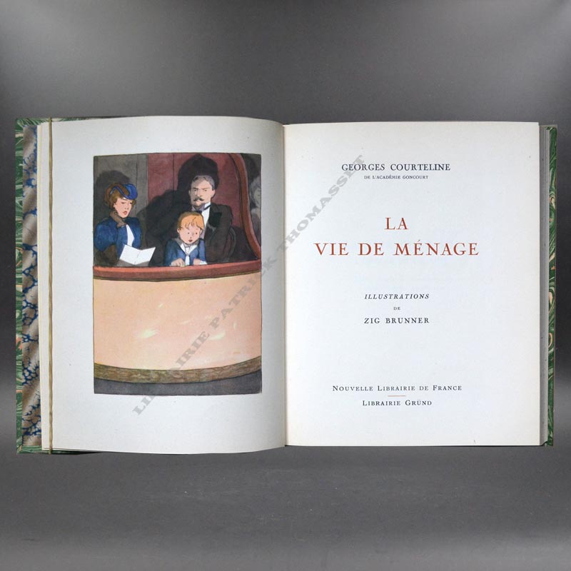 Oeuvres de Georges Courteline illustrées (Touchet,Hémard,boucher...) reliées 10 vol