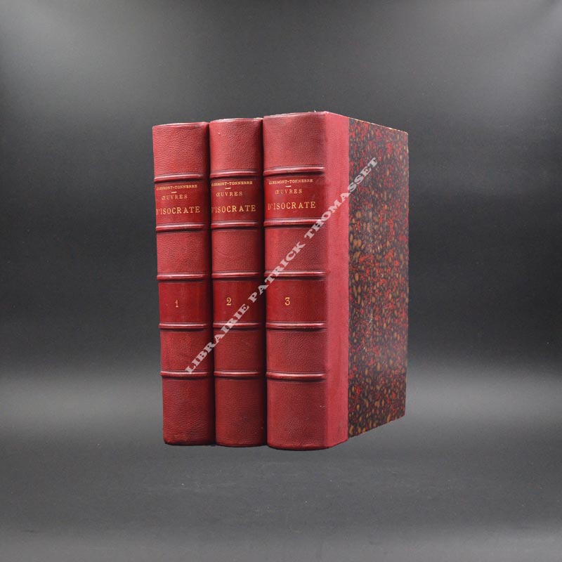 Oeuvres complètes d'Isocrate traduction du Duc de Clermont-Tonnerre envoi