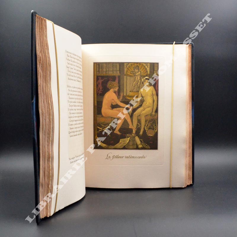 L'art d'aimer par Ovide illustré par André Lambert superbe reliure dos mosaïqué