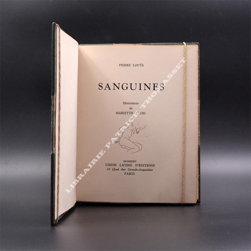 Sanguines par Pierre Louys illustrations de Mariette Lydis