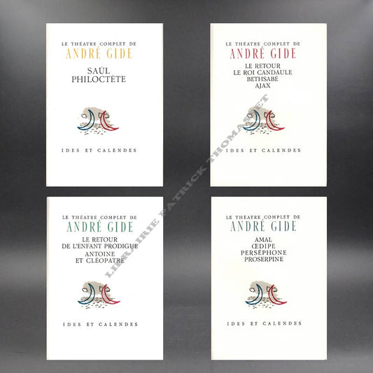 Théatre complet d'André Gide illustrations de Maurice Brianchon 8 vol. complet