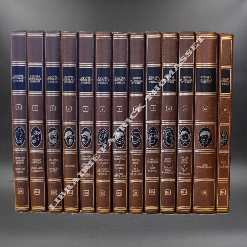 Intégrale Tintin 13 vol. éditions Rombaldi complète avec l'Alphart & les 8 mini volumes