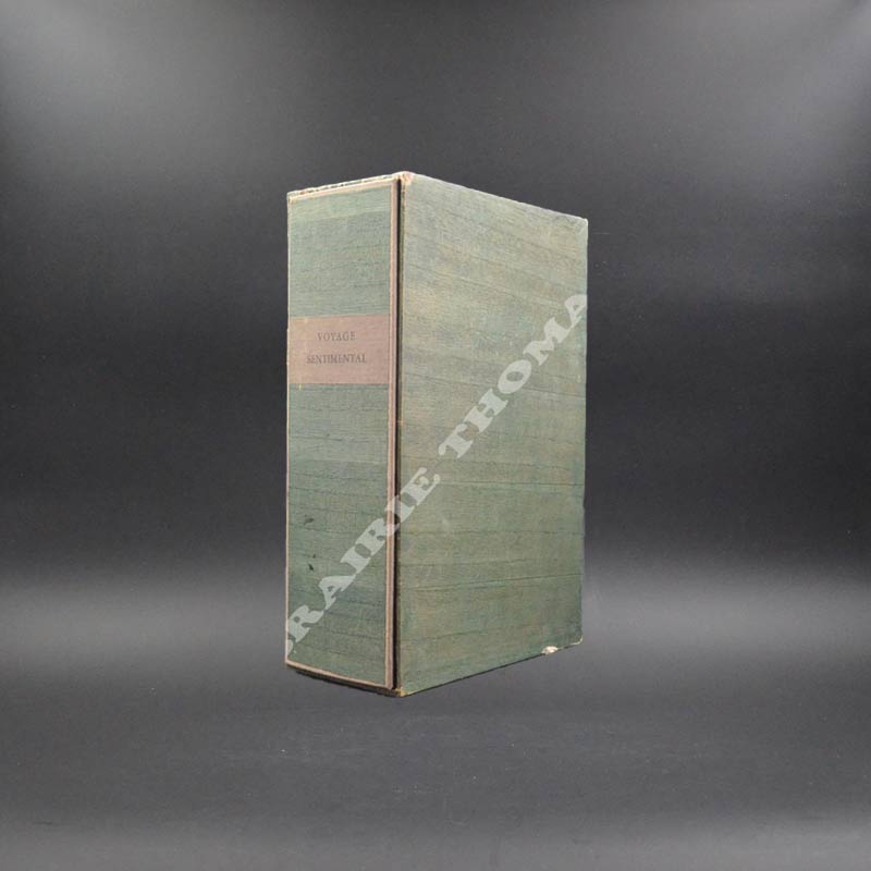 Sterne Voyage sentimental en France et en Italie, illustrations de Sylvain Sauvage dessin original double suite sur japon