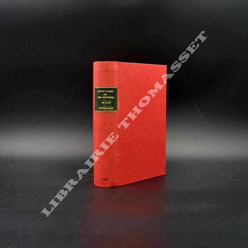 Les mémoires de Lady Newborough - Boyer d'Agen - édition originale