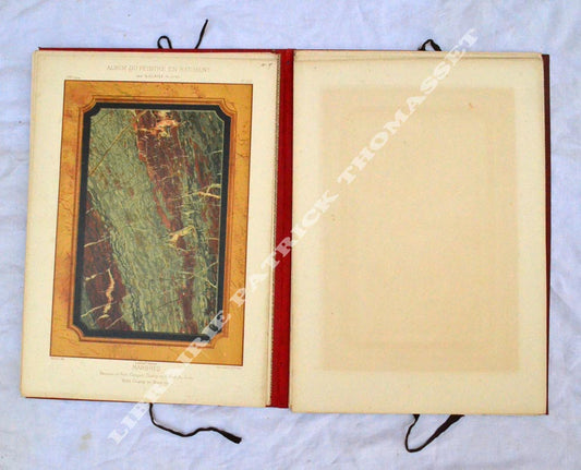 Album du peintre en batiment bois marbres lettres par N. Glaise 29 lithographies
