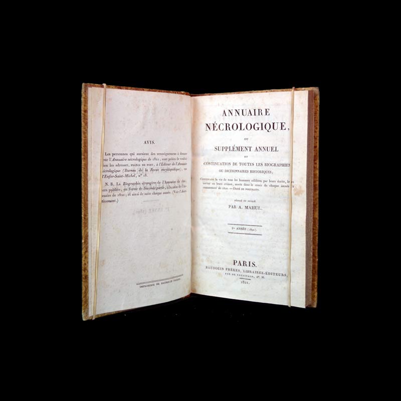 Annuaire nécrologique par A. Mahul 1821
