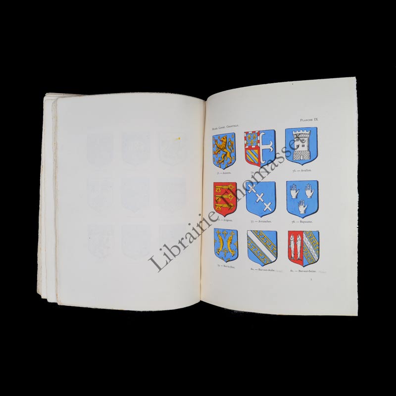 Armoiries des provinces et villes de France. Collection de 372 bois gravés pour le roi Louis XIV.... Meurgey de Tupigny