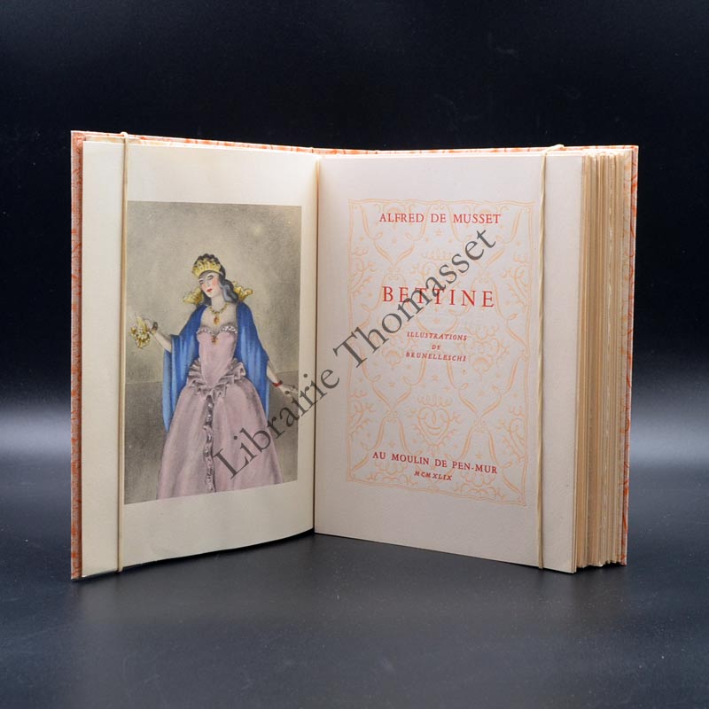 Bettine par Alfred de Musset ill. de Brunelleschi Au Moulin Pen Mur