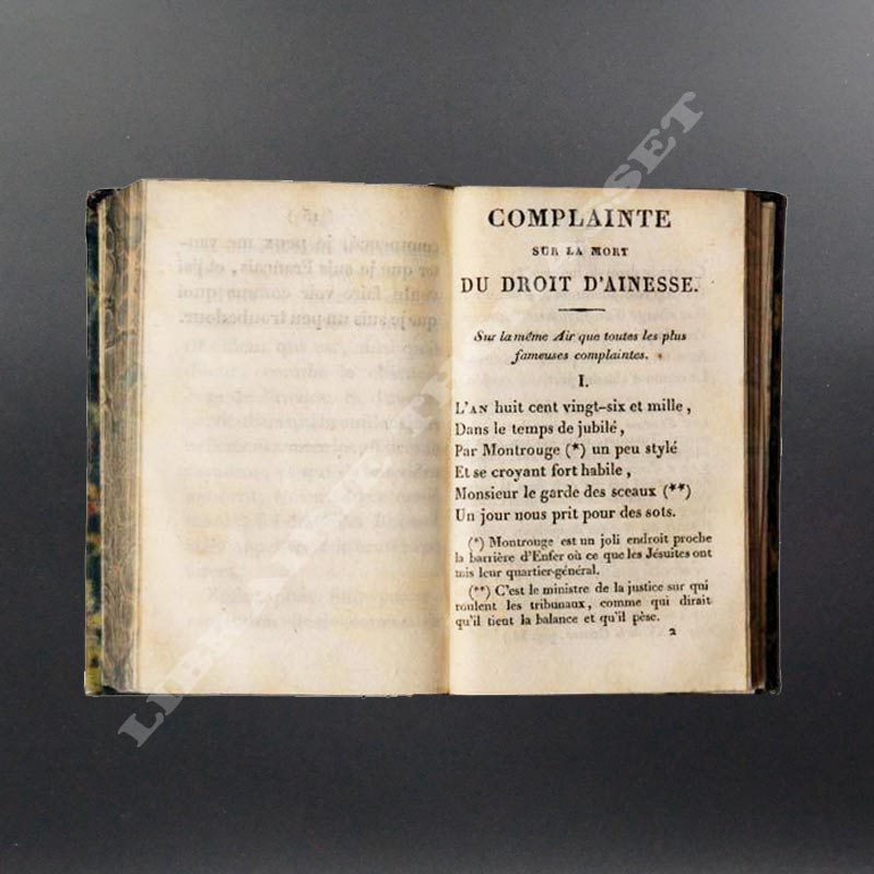 Complainte sur la mort de haut et puissant seigneur le Droit d'Aînesse Gérard de Nerval & Cadet Roussel