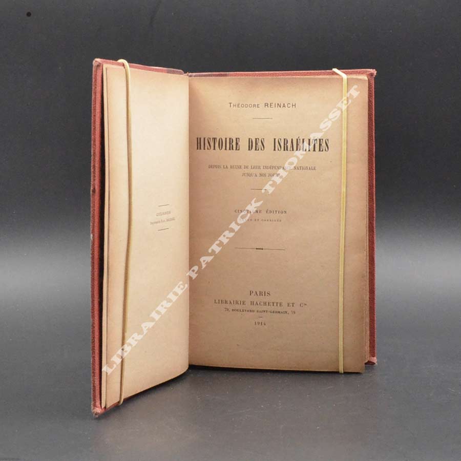 Histoire des israélites Théodore Reinach