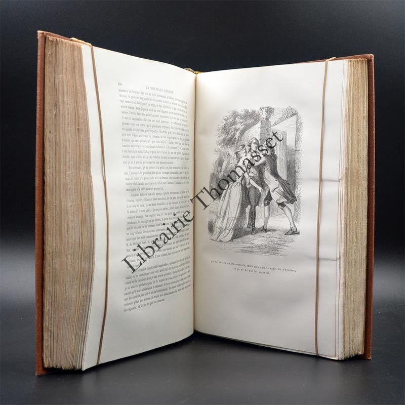 Julie ou la nouvelle Héloïse par Jean-Jacques Rousseau 1875 vignettes de Johannot