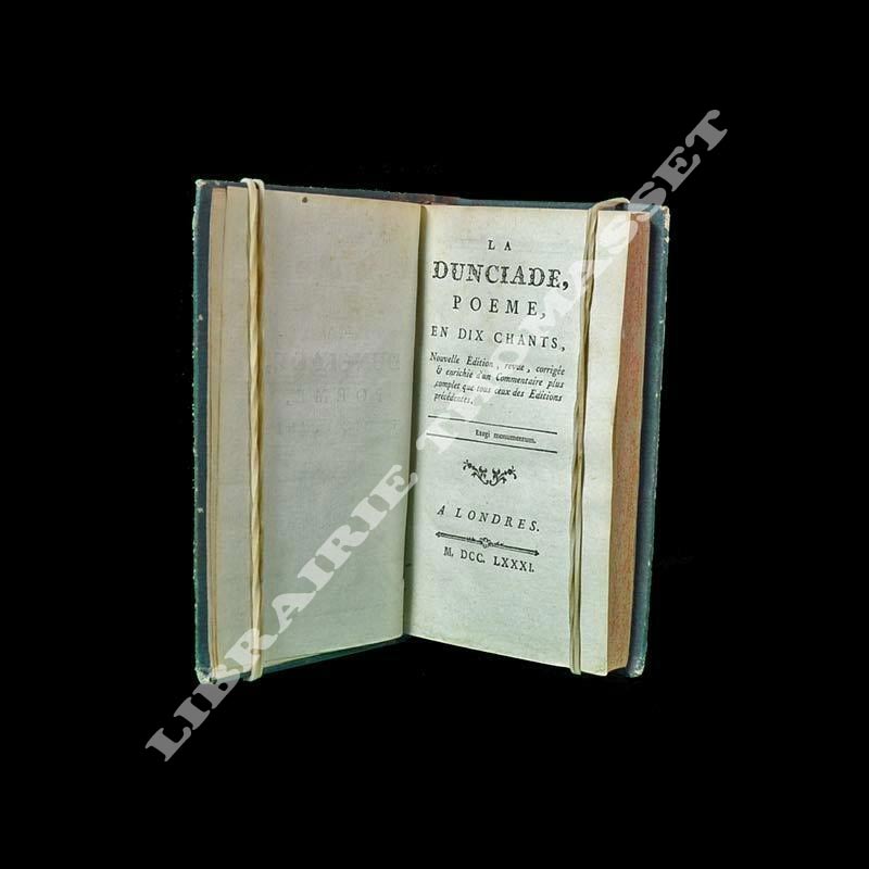 La Dunciade de pope au Dr Jonathan Swift par Charles Palissot