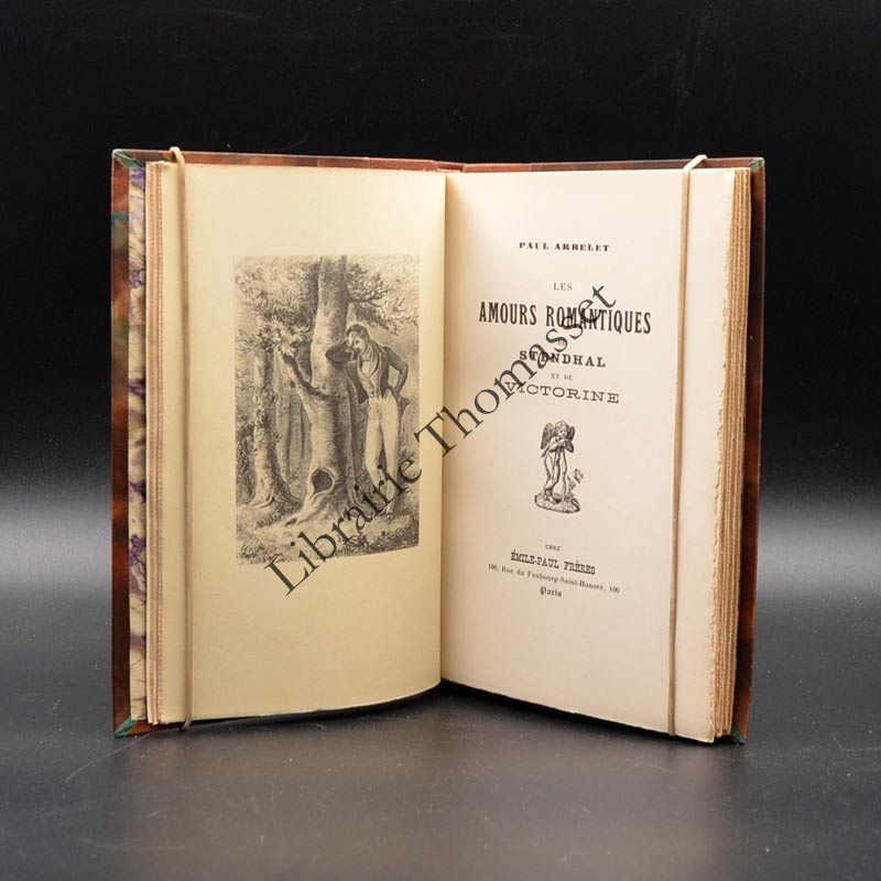 Les amours romantiques de Stendhal et Victorine ex num relié