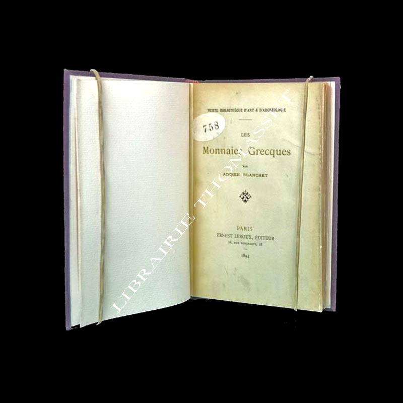 Les Monnaies grecques par Adrien Blanchet 1894