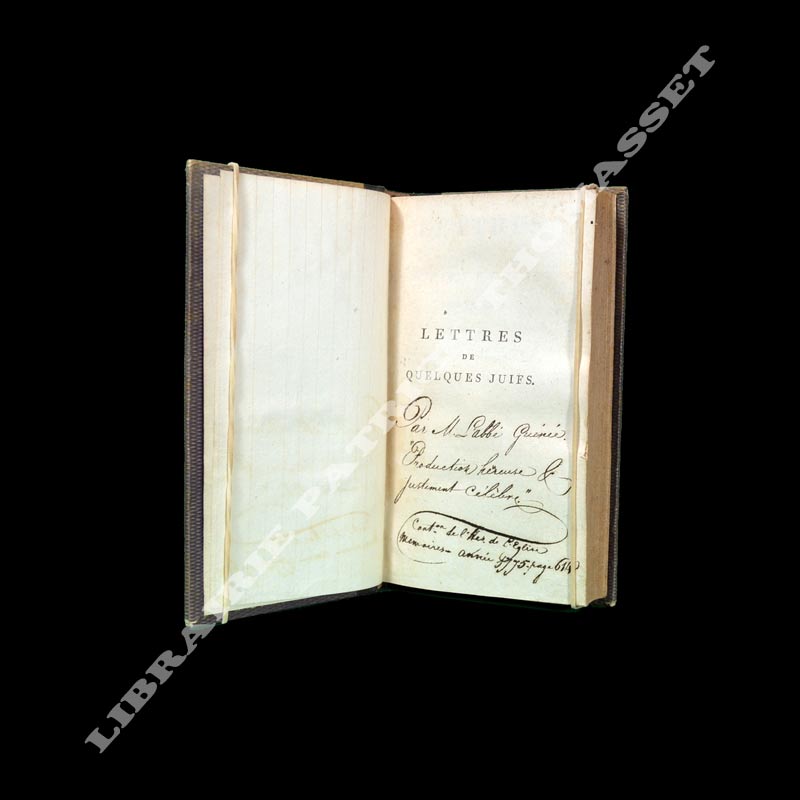 Lettres de quelques juifs portugais, allemands et polonais à M. de Voltaire