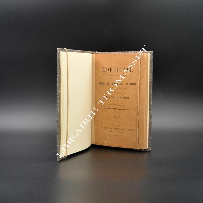 Lofficial, représentant du peuple, journal d'un conventionnel en Vendée décembre 1794-juillet 1795