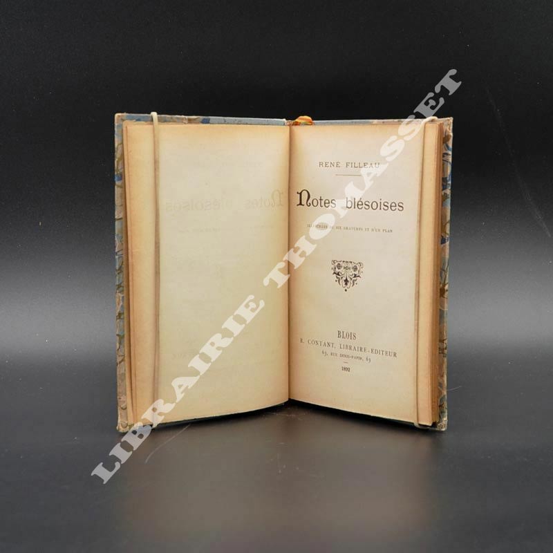 Notes blésoises par René Filleau 1892