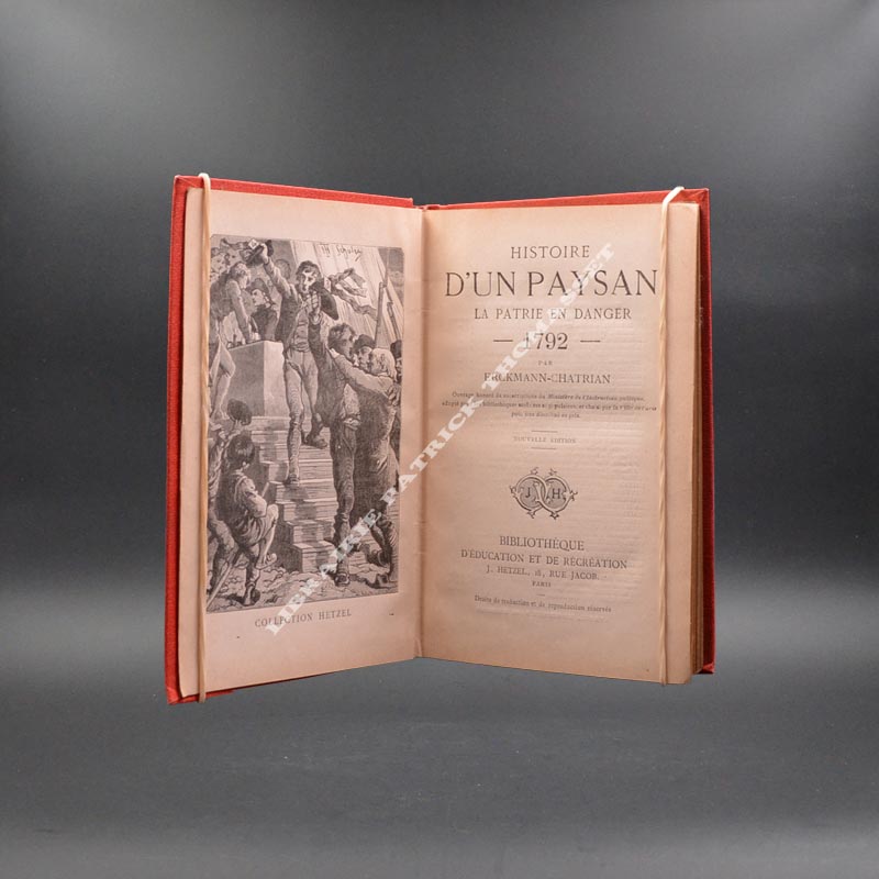 Histoire d'un paysan, 1792 à 1815 ,4 volumes (complet) Hetzel cartonnage Engel