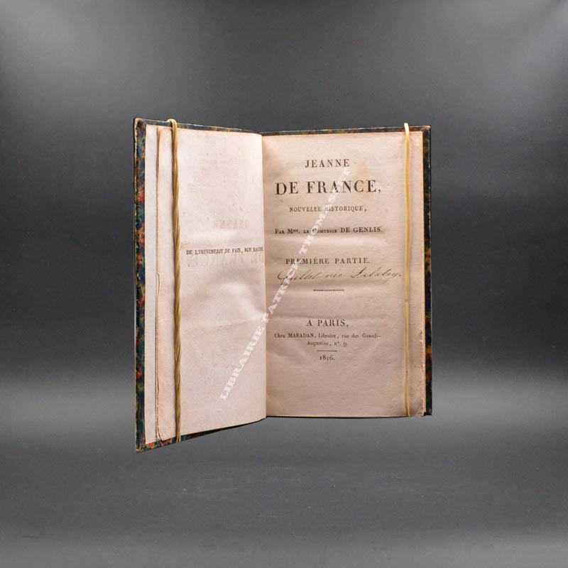 Jeanne de France, nouvelle historique par la Comtesse de Genlis 1816 E.O.