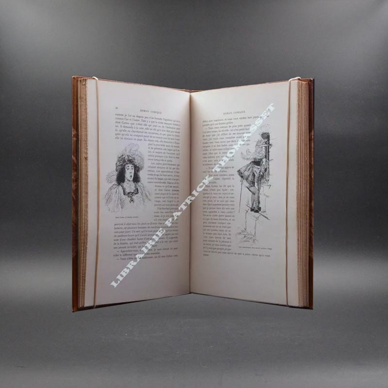 Le roman comique Scarron illustrations de Edouard Zier 2 vol reliés complet