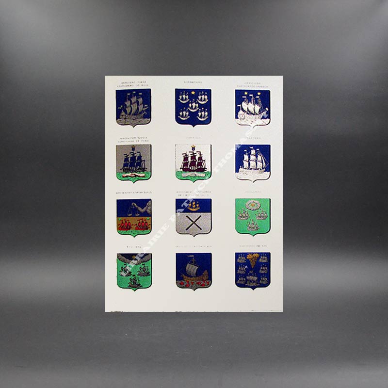 Les armoiries de la ville de Paris. Sceaux, emblèmes, couleurs, devises, livrées et cérémonies publiques par Coetlogon (Comte de) & Tisserand (M.L.)