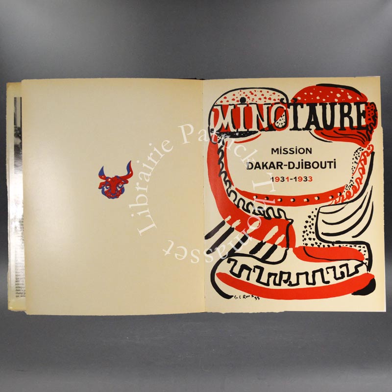 Minotaure 1933 n° 1,2,3-4 - fac-similé de l'édition de 1933. Important dossier concernant la mission ethnographique et linguistique Dakar-Djibouti.....