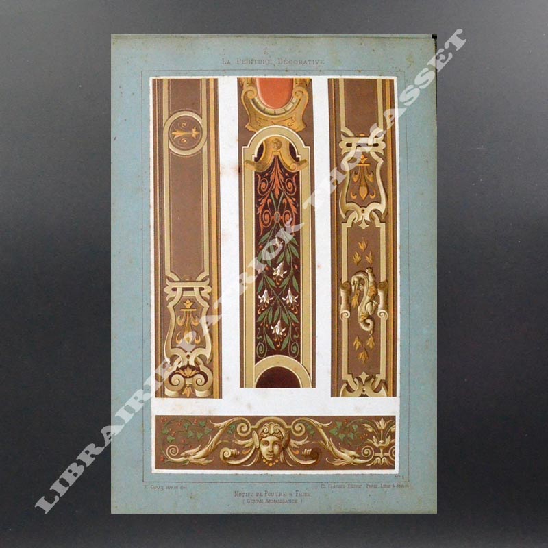 Motifs de peinture décorative moderne cartons et poncis H. Gruz