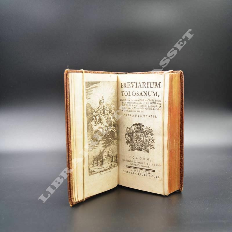 Breviarium Tolosanum 1770 - relié plein maroquin époque