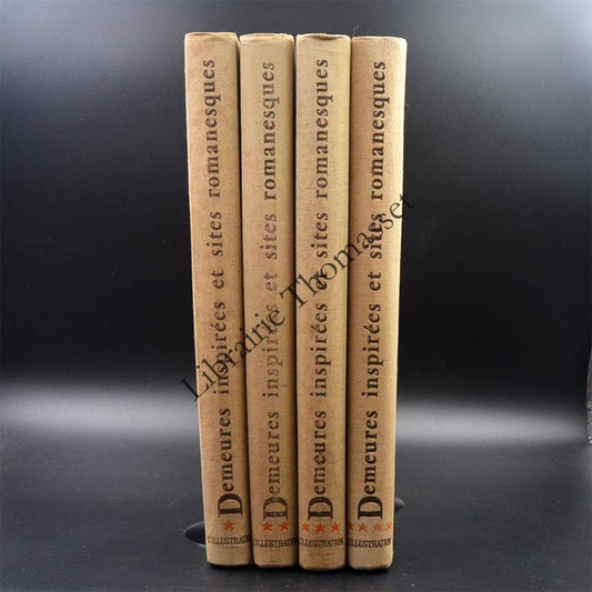 Demeures inspirées et sites romanesques en 4 volumes in folio complet