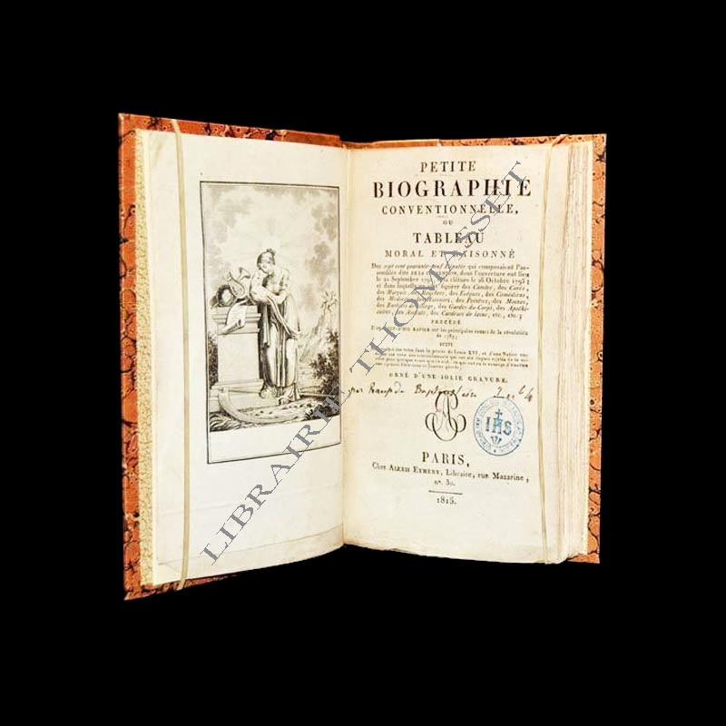 Petite biographie conventionnelle par Raup de Baptestin - 1815 . E.O.