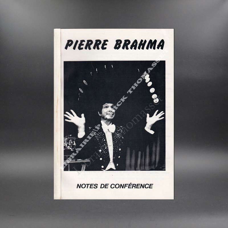 Pierre Brahma notes de conférence (prestidigitation)